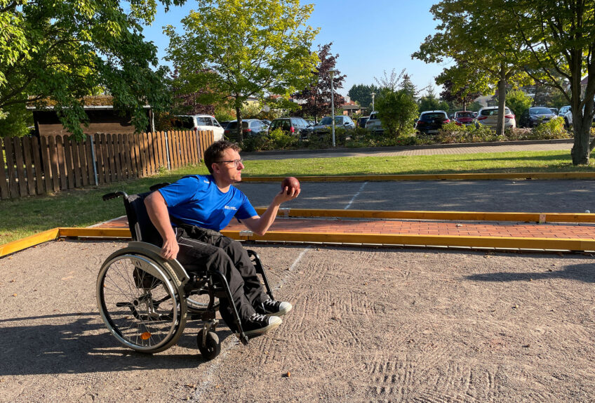 Eine eigene Boccia-Bahn für unsere Sportler