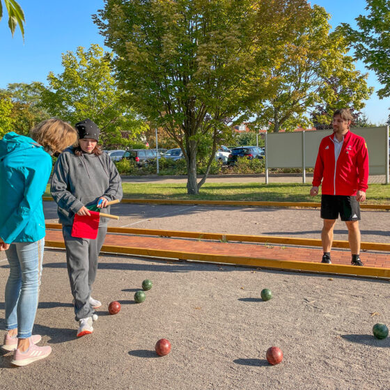 Boccia-Spieler in den Pfeifferschen Stiftungen